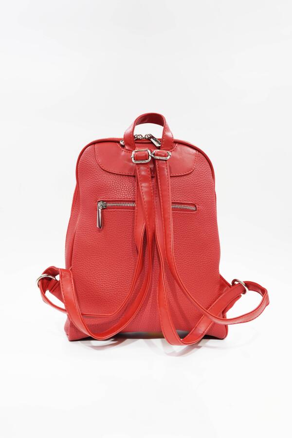 Vanessa Kırmızı Kadın Sırt Çantası - 4