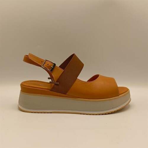 Venüs Taba Deri Dolgu Topuk Sandalet