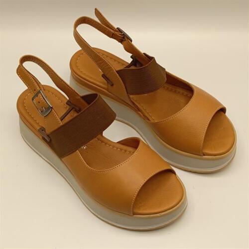 Venüs Taba Deri Dolgu Topuk Sandalet - 2