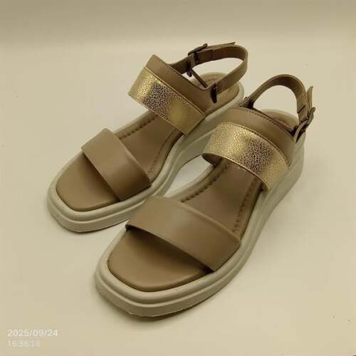 Vizon & Gold Hakiki Deri Sandalet - 4