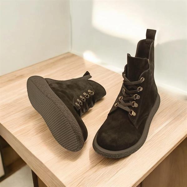 Winter Siyah Süet Kadın Bot - 5